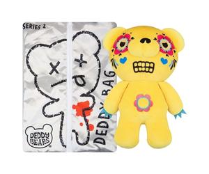 Deddy Bears - Muertobear Soft Toy In Body Bag Plush Certificate Halloween, Birthdays, Spooky Cuddlies Gifts, Creepy Children's and Adults Collectables - 30cm Muertobear