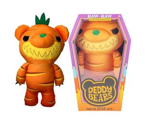 Deddy Bears - Raw-Raw Easter Soft Toy Plush Collectable In Coffin Box Halloween, Birthdays, Spooky Cuddlies Gifts, Creepy Children's and Adults - 30cm X 20cm