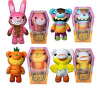 Deddy Bears Soft Toy Easter Series 1 Complete Collection Pack Of 6 Coffin Box Halloween, Birthdays, Spooky Cuddlies Gifts, Creepy Children's and Adults - 30cm X 20cm