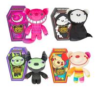 Deddy Bears Soft Toy Halloween Series 1 Complete Pack Of 4 Coffin Box, Plush Idea Spooky Collectable 15cm