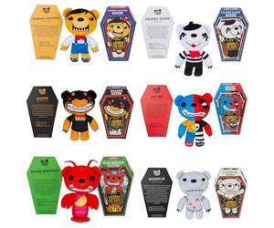 Deddy Bears Soft Toy Series 4 Complete Collection Pack Of 6 Coffin Box, Plush Idea Spooky Collectable - 15cm X 8cm