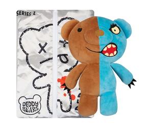 Deddy Bears - Two-Fur Soft Toy In Body Bag Plush Certificate Halloween, Birthdays, Spooky Cuddlies Gifts, Creepy Children's and Adults Collectables - 30cm Two-Fur