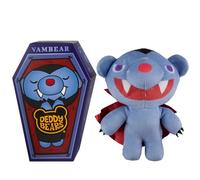 Deddy Bears - Vambear Soft Toy 15cm With Coffin Plush - Halloween - Indoor Decorations, Props, Spooky Cuddlies Gifts, Creepy Children's and Adults Collectables Vambear