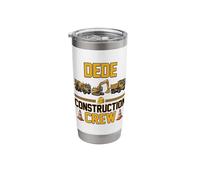 Dede Construction Crew Birthday Boy Truck Excavator Stainless Steel Insulated Tumbler