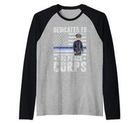 Dedicated to the Peace Corps Police Raglan Baseball Tee