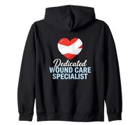 Dedicated Wound Care Specialist Clinical Nursing Nurse Zip Hoodie