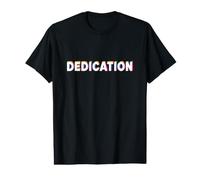 Dedication Retro Pop Art Typography Statement Men Women Value Graphic T-Shirt