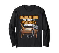 Dedication To The Craft Patience In The Process Draw Animate Long Sleeve T-Shirt