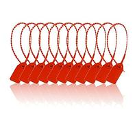 Dedjgoo 100 Piece Plastic Tamper Seals Disposable Self Locking Signage for,Shipping,250mm B