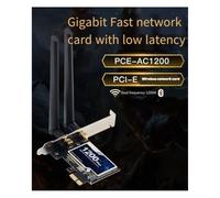 Dedjgoo 1200Mbps Dual Band Wireless PCI-E Adapter WiFi Wlan Card 802.11ac Desktop Wifi PCI Express Adapter forDesktop Supports forWin7/8/10/11