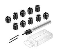 Dedjgoo 13Pcs Spot Weld Cutter Set,3/8 HSS Spot Weld Cutter Remover Drill Bits Hole Cutter Remover for Power Drill Spot Welding