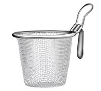Dedjgoo 2Pcs Stainless Steel Colander Strainer Basket Food Kitchen Colander Baskets Hot Pot Frying Strainers Serving Noodle Easy Install, L