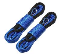 Dedjgoo 2PCS Synthetic Winch Rope Winch Line Cable Rope for UTV ATV Winch Truck Supplies Blue
