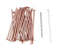 Dedjgoo 3.5 Inch Pure Copper Nails Bulk Stump Removal Spikes Hardware Nails for Trees 25Piece