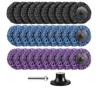 Dedjgoo 31PCS 2In Quick Change Easy Strip Discs for Drills,Strip Wheel with 1/4In Grinding Discs,Die Grinder Attachments
