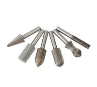 Dedjgoo 6PCS Carbide Burrs Set, Fine Carving Burrs, Carbide Burs Rotary File Carving Grinding Bit