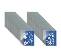 Dedjgoo 72 Pieces Sun Print Paper Cyanotype Paper Kit, A4 A5 A6 Solar Drawing Paper Sensitivity Nature Printing Paper