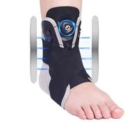 Dedjgoo Ankle Stabilizer with Breathable Polyester and Adjustable Knob | Compact, low- makes it easy to wear under socks during daily activities and workouts with snug, non-bulky fit.