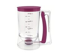 Dedjgoo Batter Dispenser Foldable Cupcake Tool for Pancakes Muffins Waffle | Non-spill pour spout with adjustable lets you fill cupcake liners, muffin cups, and waffle irons cleanly always.
