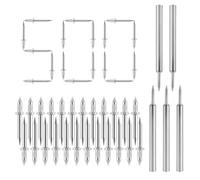 Dedjgoo Double Head Skirting Thread Seamless Nails, Seamless Nail with Double-Headed Nails, Nail Dowel Screw for Background for Home Decoration, Furniture (500 pcs)