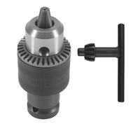 Dedjgoo Drill Chuck Set 1.5-10mm, 3/8-24UNF Mount, 1/2-Inch Square Adapter | Complete set with wrench and 1/2-Inch square adapter; convert an impact wrench to a drill quickly, saving time on the job.