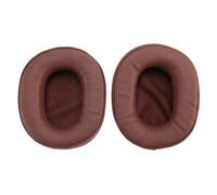 Dedjgoo Ear Pads Breathable PU Memory Foam Earpads for M50X M40X Brown | Breathable PU fabric keeps ears cool, while memory foam cushions reduce heat buildup for marathon listening sessions.