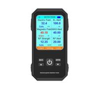 Dedjgoo -ER2 Digital Electromagnetic Radiation Detector Electric Field Magnetic-Field Intensity Tester EMF Meter Black