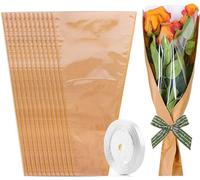Dedjgoo Kraft Paper 50 PCS Bouquet Packaging Paper