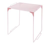 Dedjgoo Locker Organizer Shelf Stackable for School Locker, Practical Pink | Stackable design lets you pair with other organizers to maximize vertical storage without expanding locker width.