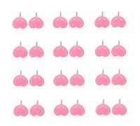 Dedjgoo Push Pins Heart Shape 50-Pack Pink for Bulletin Cork Boards