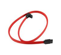 Dedjgoo SATA 3.0 Cable Right Angle 50cm 6Gb/s Nylon Sleeved Premium Red