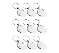 Dedjgoo Sublimation Keychain Blank Metal Board 12 Pcs for Photo Transfer | Round heat transfer keychains fit birthdays, Mother's Day, weddings, and also decorate keys, bags, or gifts for everyday use