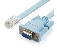 Dedjgoo USB Console Cable RJ45 to RS232 9-Pin Female DB9 for Routers 1.8m | PVC+Metal construction and protective strain relief when routing through racks and cabinets