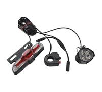 Dedjgoo Waterproof Bike Light Kit for Mid-Drive with Signals | Easy installation with a seat-tube mounting bracket; complete set includes waterproof lines and external switch.