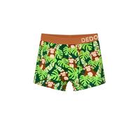 Dedoles Men's & Boys' Boxers Underwear Boxer Shorts Cotton Trunks Funny Designs Astronaut Hamster Games Books Gift for Him, color: Green, design: Little Monkey (Boys), size: 2-4 Years