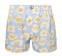 Dedoles Men's & Boys' Boxers Underwear Boxer Shorts Cotton Trunks Funny Designs Astronaut Hamster Games Books Gift for Him, Design: Sunny Side Up, Colour: Blue, Size: S