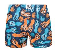 Dedoles Men's & Boys' Boxers Underwear Boxer Shorts Cotton Trunks Funny Designs Astronaut Hamster Games Books Gift for Him, Design: Clever Octopus, Colour: Blue, Size: M