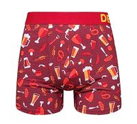 Dedoles Men's & Boys' Boxers Underwear Boxer Shorts Cotton Trunks Funny Designs Astronaut Hamster Games Books Gift for Him, Design: Beer Feast, Colour: Orange, Size: S