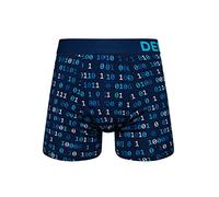 Dedoles Men's & Boys' Boxers Underwear Boxer Shorts Cotton Trunks Funny Designs Astronaut Hamster Games Books Gift for Him, Design: Tech, Colour: Blue, Size: XXL