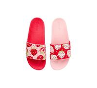Dedoles Sliders & Slippers for Women, Men & Kids Non-Slip Shower Sandals Funny Designs Beach Shoes for Home Garden Bathroom Poolside Gift, Color: Sweet Strawberries, Size: 2UK