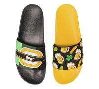 Dedoles Sliders & Slippers for Women, Men & Kids Non-Slip Shower Sandals Funny Designs Beach Shoes for Home Garden Bathroom Poolside Gift, Colour: Summer Brew, Size: 9UK