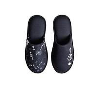 Dedoles Slippers for Women, Men & Kids Memory Foam Funny Designs Coffee Avocado Unicorn Music Lavender Comics Games Gift, Colour: Music Paramours, Size: 5.56.5 UK
