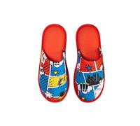 Dedoles Slippers for Women, Men & Kids Memory Foam Funny Designs Coffee Avocado Unicorn Music Lavender Comics Games Gift, Colour: Colourful Comic Art, Size: 9-10UK