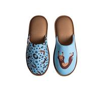 Dedoles Slippers for Women, Men & Kids Memory Foam Funny Designs Coffee Avocado Unicorn Music Lavender Comics Games Gift, Color: Sausage Dog, Size: 2-3UK