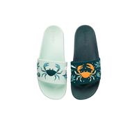 Dedoles Unisex Sliders & Slippers Non-Slip Shower Sandals Funny Designs Beach Shoes for Home Garden Bathroom Poolside Gift, Colour: Ocean Crab, Size: 4 UK