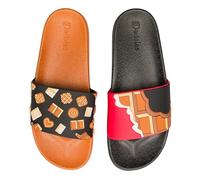 Dedoles Unisex Sliders & Slippers Non-Slip Shower Sandals Funny Designs Beach Shoes for Home Garden Bathroom Poolside Gift, Colour: Chocolate Love, Size: 5 UK