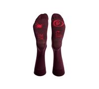 Dedoles Unisex Socks Cotton Funny Designs Football Bicycle Horses Plants Firefighter Gift Mismatched, color: Red, design: Why Not Wine, size: 9-11