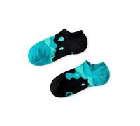 Dedoles Unisex Socks Cotton Funny Designs Football Bicycle Horses Plants Firefighter Gift Mismatched, color: Turquoise, design: Turquoise Drops (sneaker socks), size: 9-11