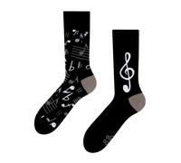 Dedoles Unisex Socks Cotton Funny Designs Football Bicycle Horses Plants Firefighter Gift Mismatched, color: Black, design: Music Paramours, size: 3-5