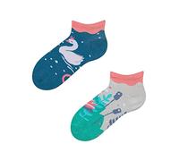 Dedoles Unisex Socks Cotton Funny Designs Football Bicycle Horses Plants Firefighter Gift Mismatched, color: Multicolor, design: Swan Princess (ankle socks), size: 2-4 Years